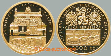 267899 - 2008 ČR / 2500Kč 2008 - Pivovar v Plzni, proof, hmotnost 7