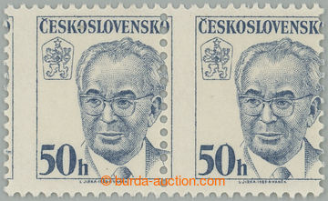 267900 - 1983 Pof.2574 VV, Husák 50h modrá, vodorovná 2-páska s V
