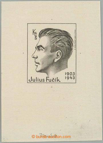 267906 - 1983 ZT Pof.2576, Fučík, zkusmý tisk rytiny v hnědé bar