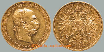 267916 - 1893 František Josef I. (1848-1916), 20 Koruna 1893 b.z., h