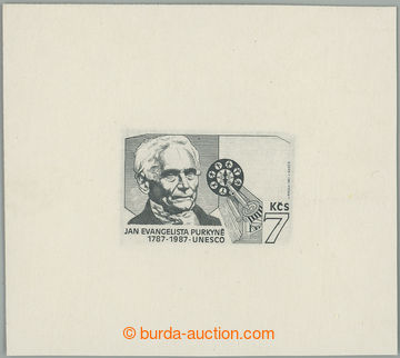 267961 - 1987 PLATE PROOF Pof.2811, Purkyně 7Kčs, proof master die