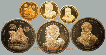 267965 - 1995 375 LET STAVOVSKÉHO POVSTÁNÍ / set 3 pcs of Au medal