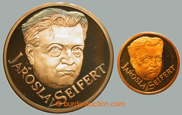 267967 - 1995 100 LET NADACE NOBELOVY VALUE / Au+Ag medal Jaroslav Se