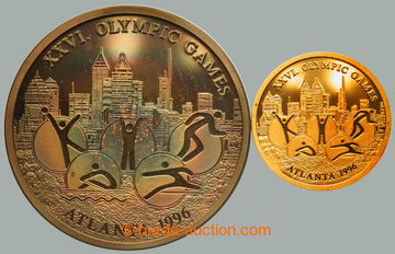 267978 - 1996 LOH ATLANTA 1996 / Au+Ag medaile, Au 0.585, 20mm, 3,52