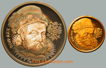 267979 - 2000? RUDOLF II. 1552-1612 / Au+Ag medaile, Au 0.585, 20mm,