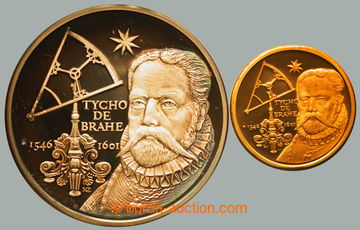 267998 - 2000? TYCHO DE BRAHE 1546-1601 / Au+Ag medaile, Au 0.585, 20
