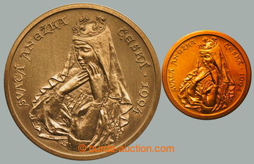 268000 - 1994 SVATÁ ANEŽKA ČESKÁ / Au+Ag medaile, Au 0.585, 20mm,