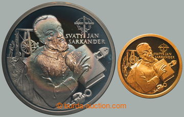 268003 - 2000? SVATÝ JAN SARKANDER / Au+Ag medaile, Au 0.585, 20mm,