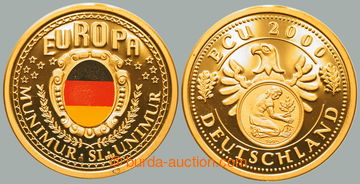 268004 - 2000 NĚMECKO / DEUTSCHLAND - ECU - 2000 / Au medaile, Au 0.