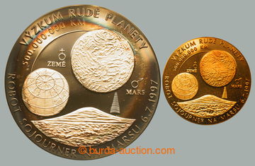 268016 - 1997 SONDA NA MARSU / Au+Ag medaile, Au 0.585, 20mm, 3,48 g
