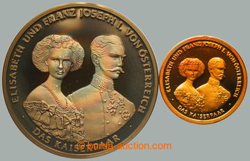 268026 - 2000? DAS KAISERPAAR / Au+Ag medaile František Josef I. a S
