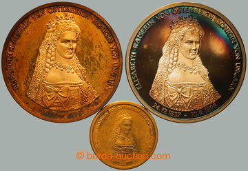 268030 - 2000? ELISABETH - KAISERIN VON ÖSTERREICH / Au+Ag+AE medail