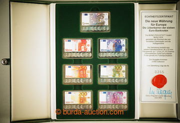 268061 - 2001 NĚMECKO / DIE NEUE WÄHRUNG FÜR EUROPA / sada 7ks unc