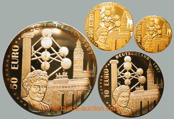 268068 - 1997 NĚMECKO / DEUTSCHLAND - EURO - 1997 / Au+Ag medaile, 2