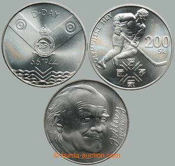 268072 - 1994 SR / sestava 3ks Ag pamětních mincí: 200Sk 1994 - Ol