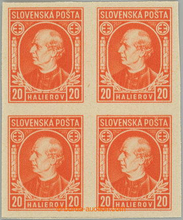 268095 - 1939 ZT Sy.SK27N, zkusmý tisk známky Hlinka 20h v rozdíln
