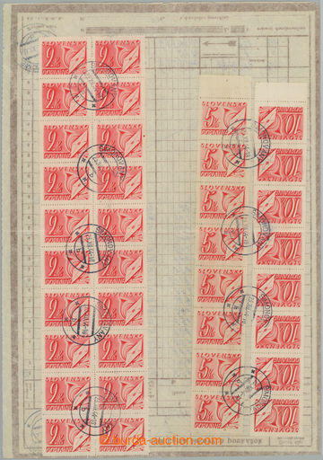 268149 - 1944 DORUČOVACÍ KARTA ŠEKOVÝCH POUKÁZEK / kompletní z