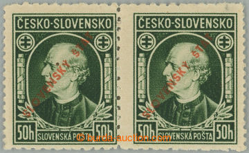 268153 - 1939 Sy.23C, Hlinka 50h zelená s přetiskem, ŘZ 12½ : 10