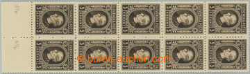 268154 - 1939 Sy.32C, Hlinka 3K hnědá, svislý 10-blok s dolním ok