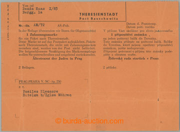 268250 - 1945 GHETTO TERESIENSTADT / OZZ 1h, part I oranžového blan