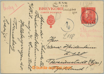 268281 - 1944 ŠVÉDSKO - GHETTO TEREZÍN / švédský KL 20Öre zasl