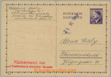 268303 - 1945 WORK CAMPS - GHETTO TERESIENSTADT / written traffic be