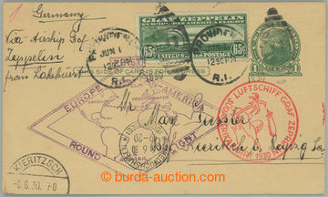 268402 - 1930 SÜDAMERIKAFAHRT / uprated p.stat card 1c to Germany, w