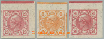 268482 - 1899 ANK.98, 100, Mercure 6h and 20h (2x); very fine piece w