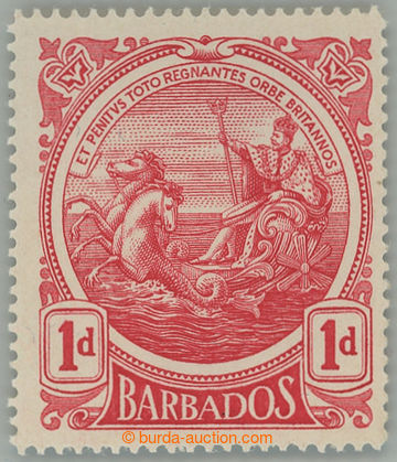 268518 - 1916-1919 SG.183x, Znak kolonie 1P červená, průsvitka Mul