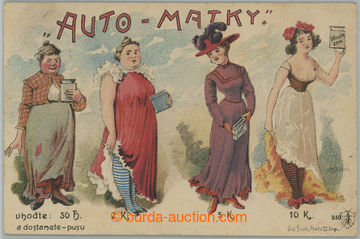 268636 - 1901 ŠVÁB č.510, Auto-matky, barevná lito pohlednice, DA