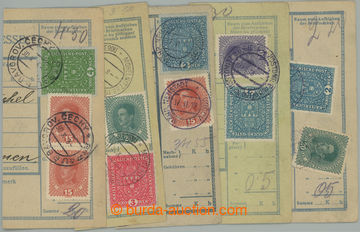 268687 - 1918 VÝPLATNÍ - VELKÝ FORMÁT / sestava 5ks ústřižků