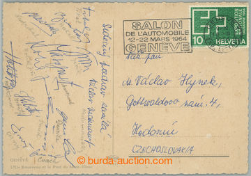 268725 - 1964 HOKEJ / POHÁR ŽENEVSKÉHO AUTOSALONU / pohlednice zas