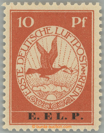 268751 - 1912 Mi.V, Air 10Pf (Mi. I) with overprint E.EL.P.; lightly