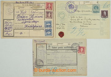 268758 - 1916-1918 sestava 3ks celých poštovních průvodek K.u.K F