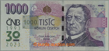 268773 - 2023 Ba.CZ32, 1000Kč 2008 s pamětním přítiskem na 30 le