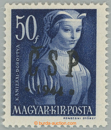 268802 - 1944 CHUST / Majer C24, Dorottya Kanizsai 50f modrá; bez st