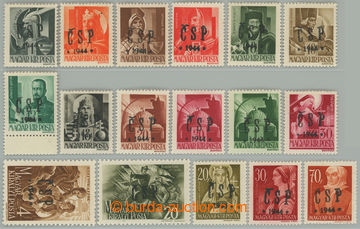268806 - 1944 CHUST / sestava 17ks zn., Majer.C1, C2, C4, C5, C7-C11,