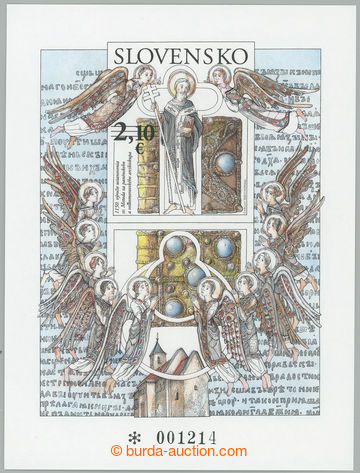 268882 - 2020 Zber.H716N, aršík Metoděj 2,10€, bez perforace a s
