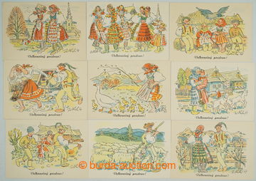 268897 - 1951 CPH44/1-33, Velikonoční, kompletní řada 33ks, z toh