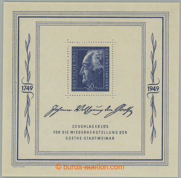 268913 - 1949 SOVĚTSKÁ ZÓNA / Mi.Bl.6, aršík Goethe, rozměr 106