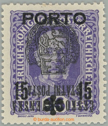 269012 - PLATE PROOF Prague overprint II (large emblem), black inver