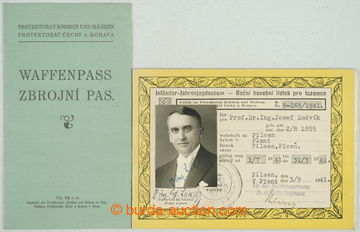 269640 - 1940-1941 BOHEMIA-MORAVIA / HUNTING PASS + GUN LICENCE / Boh