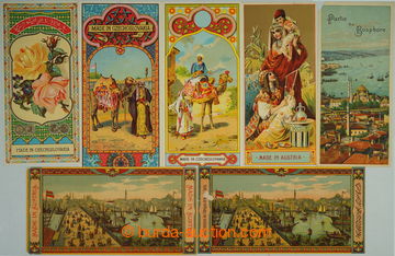 269671 - 1900-1930 FEZOVKY / sestava 19ks nálepek firmy FEZ Strakoni