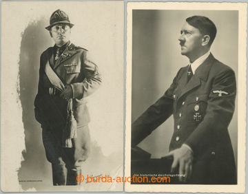 269680 - 1929-1942 MUSSOLINI Benito + Adolf Hitler, 2ks čb propagand