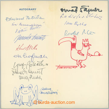 269837 - 1976 SESTAVA / podpisů autorů dětské literatury, mj. Edu