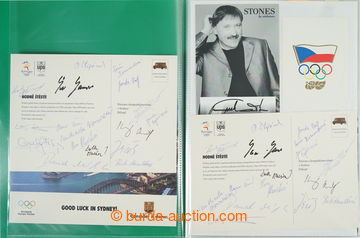 269839 - 1970-2010 SPORTSMEN / letter file with signatures of sportsm