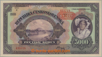 269898 - 1943 Ba.N3, 5000K 1920 s přetiskem 1943, série C, perforac