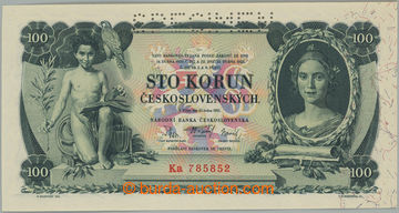269899 - 1931 Ba.25b, 100Kč 1931, série Ka, perforace SPECIMEN; bez
