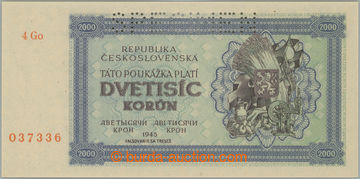 269902 - 1945 Ba.69a, 2000K 1945, série 4 Go, perforace SPECIMEN; be