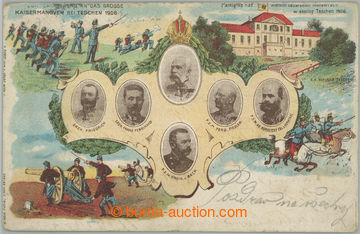 270382 - 1906 TĚŠÍN (Teschen) - císařské manévry, barevná lit
